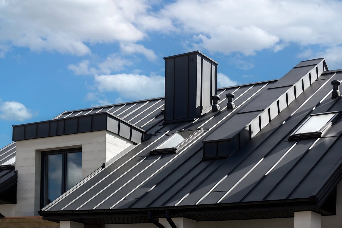 Metal roof installation